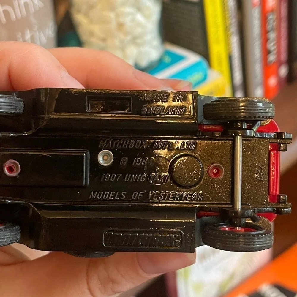 Vintage Matchbox 1907 Unic Taxi Made In England 1984